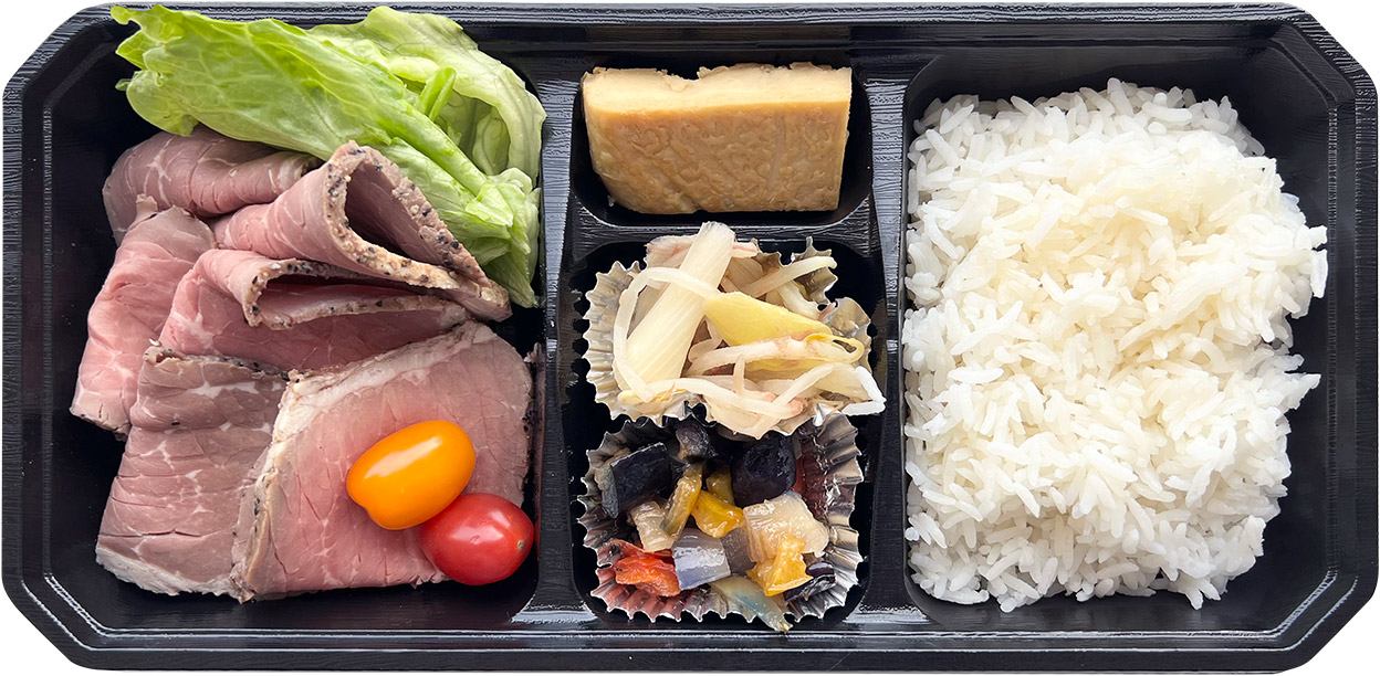オージービーフのローストビーフ弁当